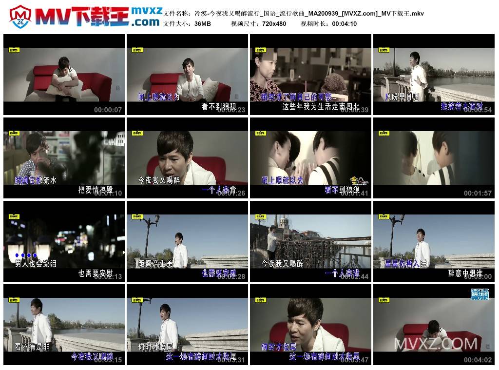 冷漠-今夜我又喝醉流行_国语_流行歌曲_MA200939